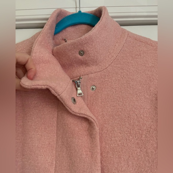 Express womens baby pink peacoat coat xs - Picture 3 of 7
